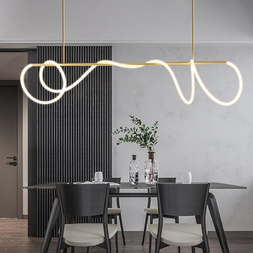 brass silicon LED hanging light