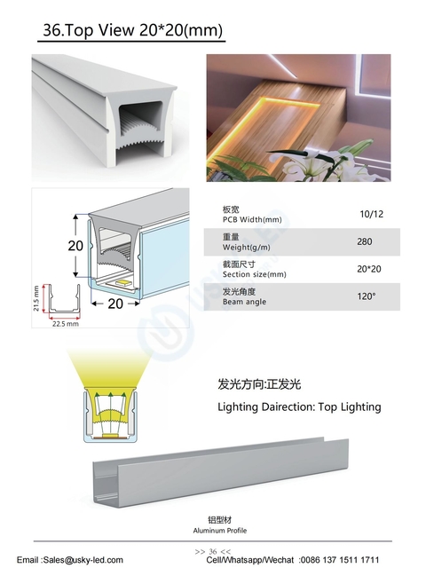 2020 flexible linear neon lights